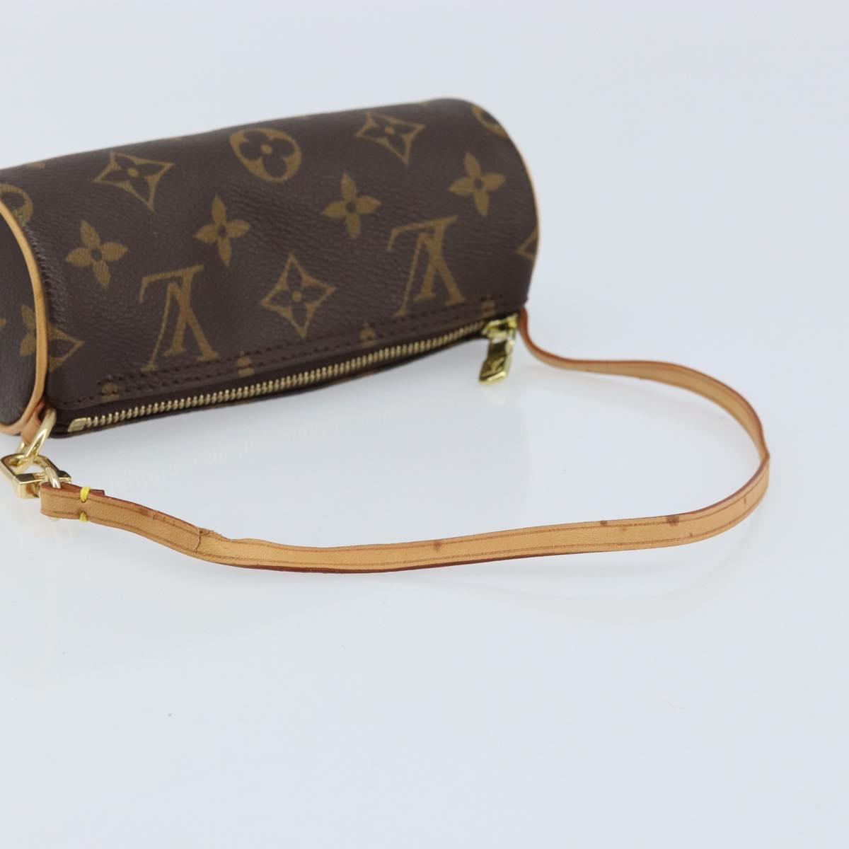 LOUIS VUITTON Monogram Papillon Pouch LV Auth 166259A