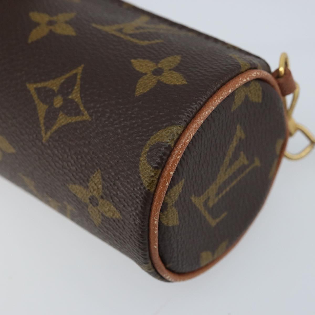 LOUIS VUITTON Monogram Papillon Pouch LV Auth 166260A