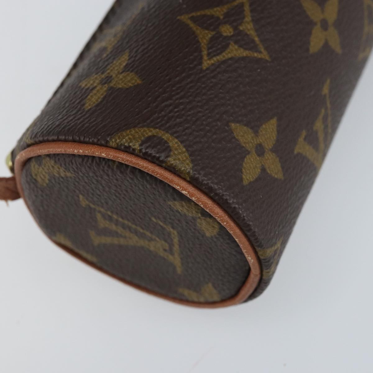 LOUIS VUITTON Monogram Papillon Pouch LV Auth 166260A