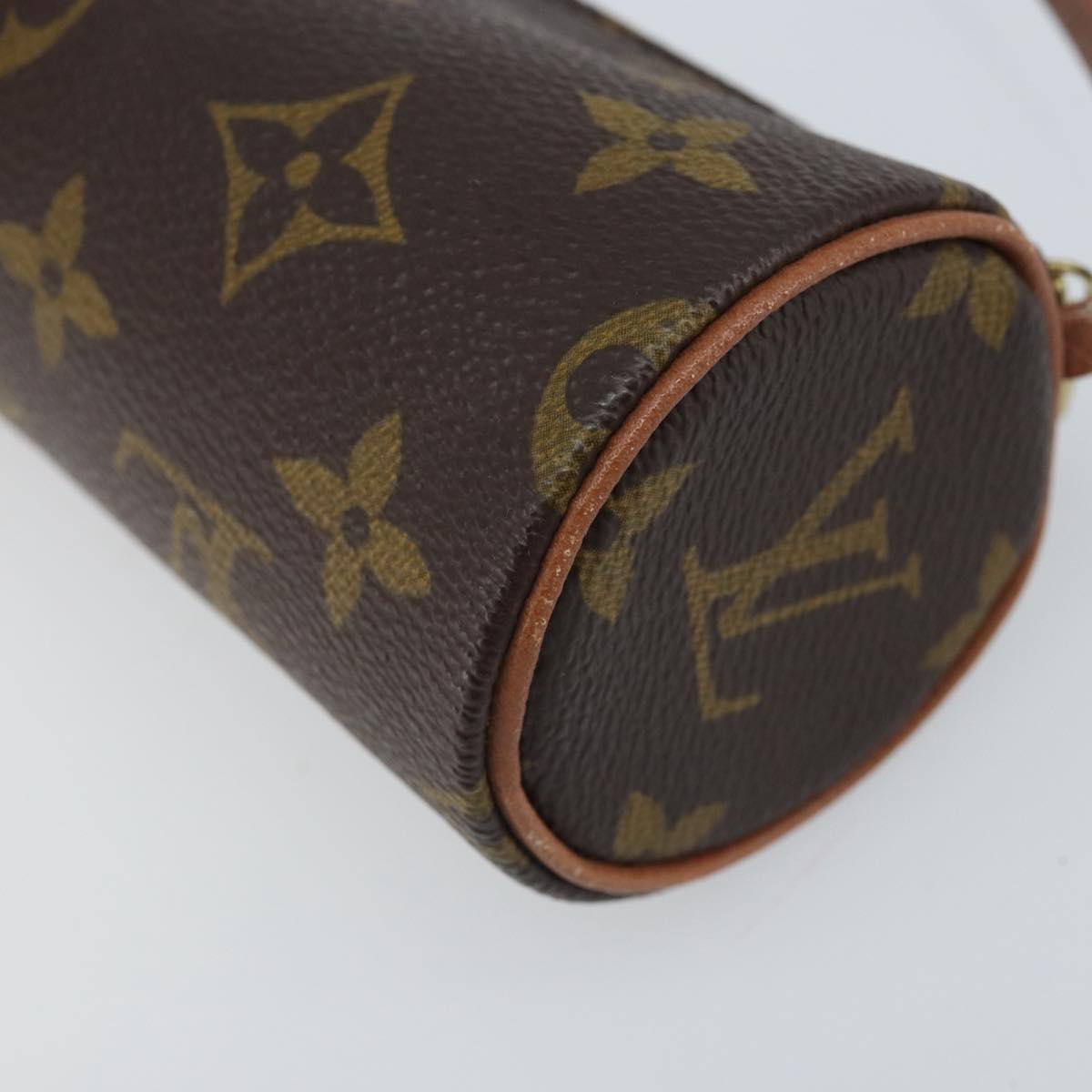 LOUIS VUITTON Monogram Papillon Pouch LV Auth 166260A