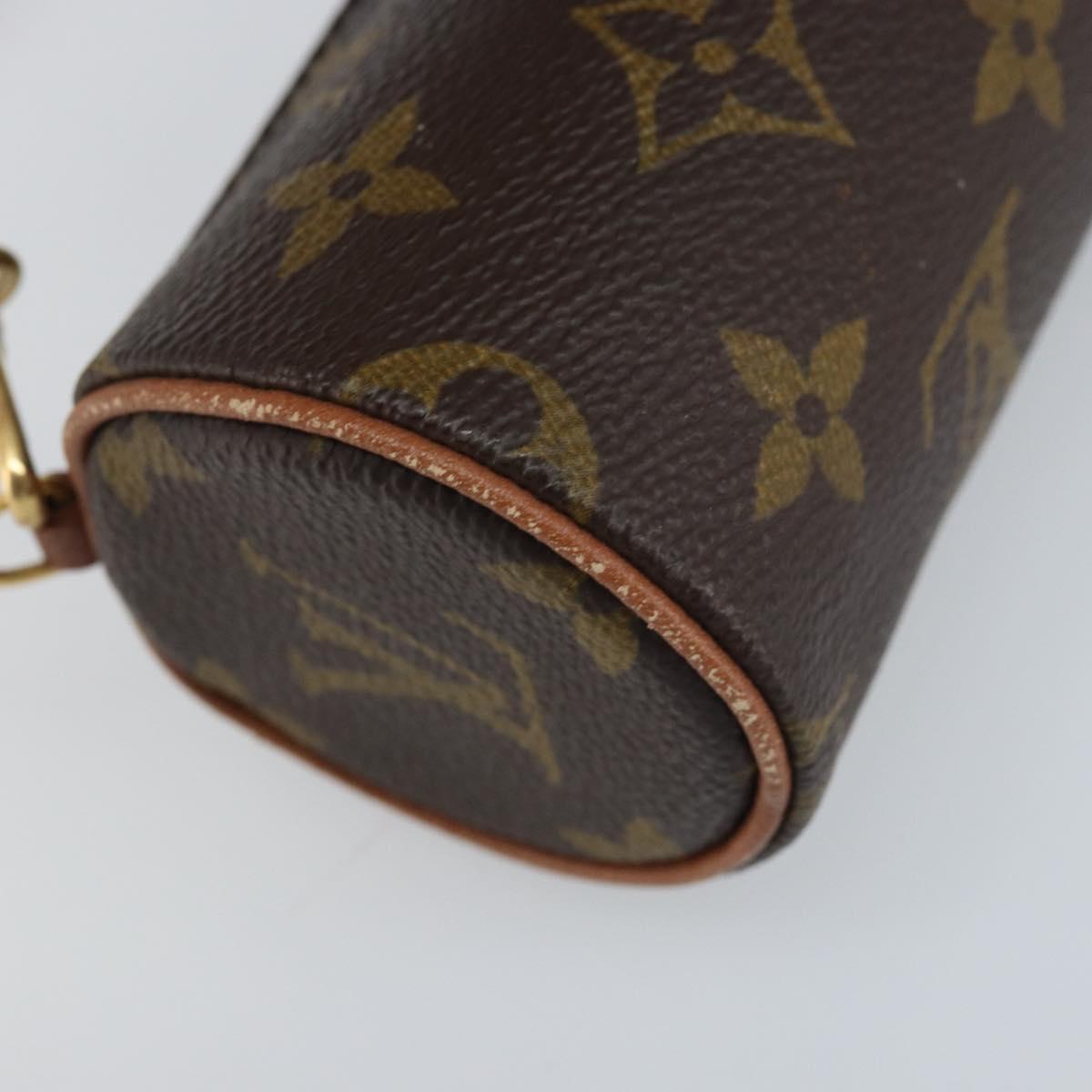 LOUIS VUITTON Monogram Papillon Pouch LV Auth 166260A