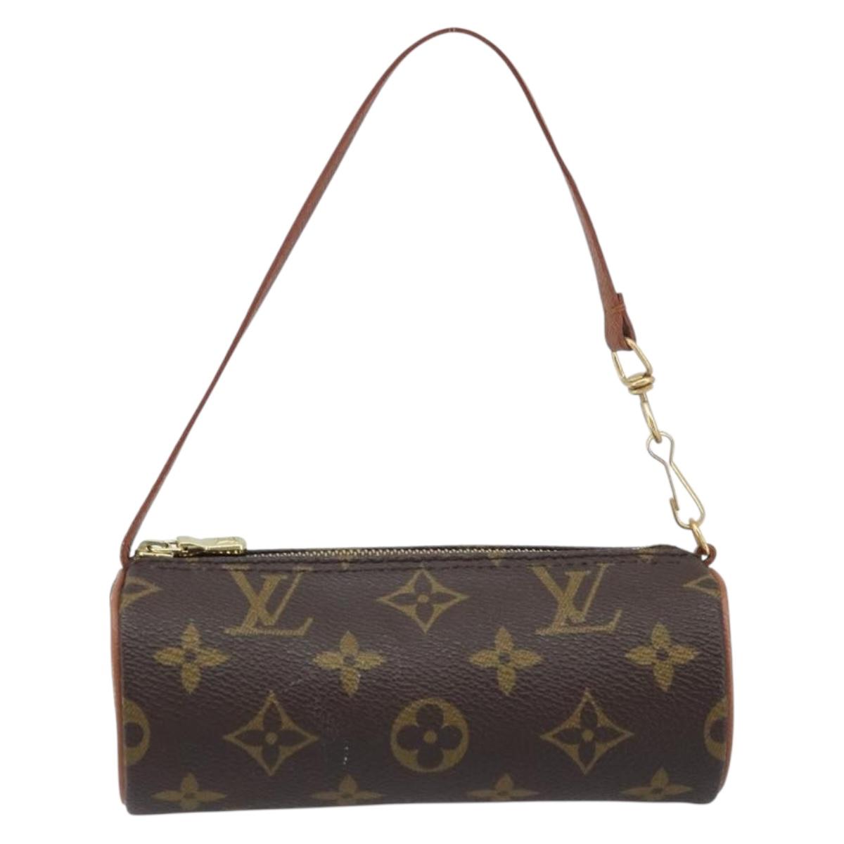 LOUIS VUITTON Monogram Papillon Pouch LV Auth 166260A