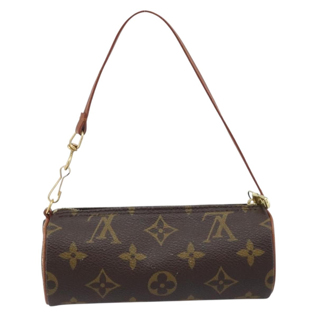 LOUIS VUITTON Monogram Papillon Pouch LV Auth 166260A