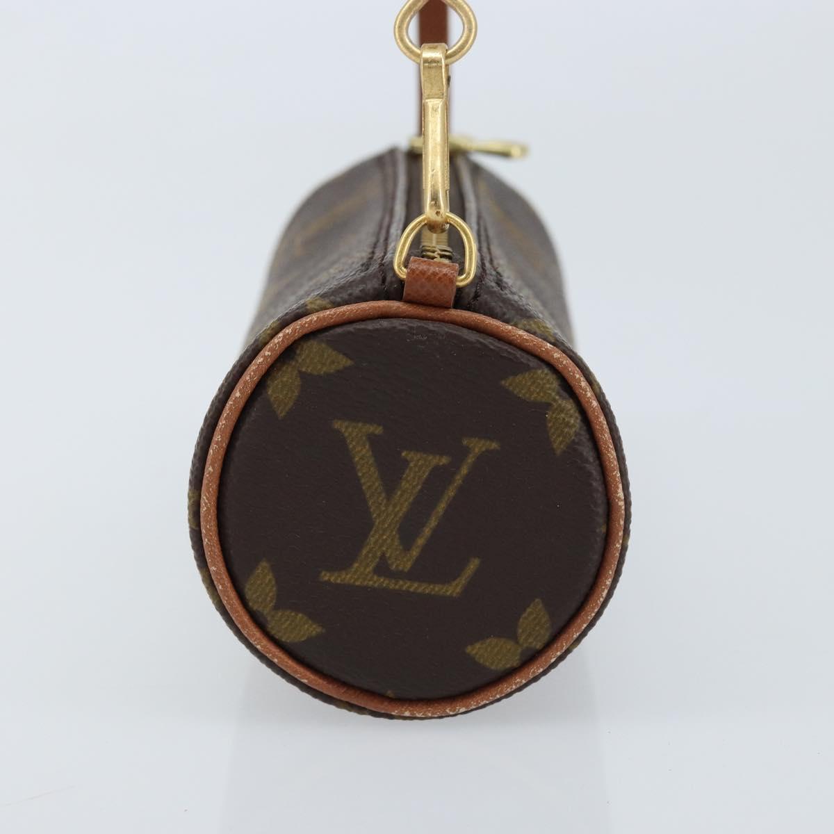 LOUIS VUITTON Monogram Papillon Pouch LV Auth 166260A