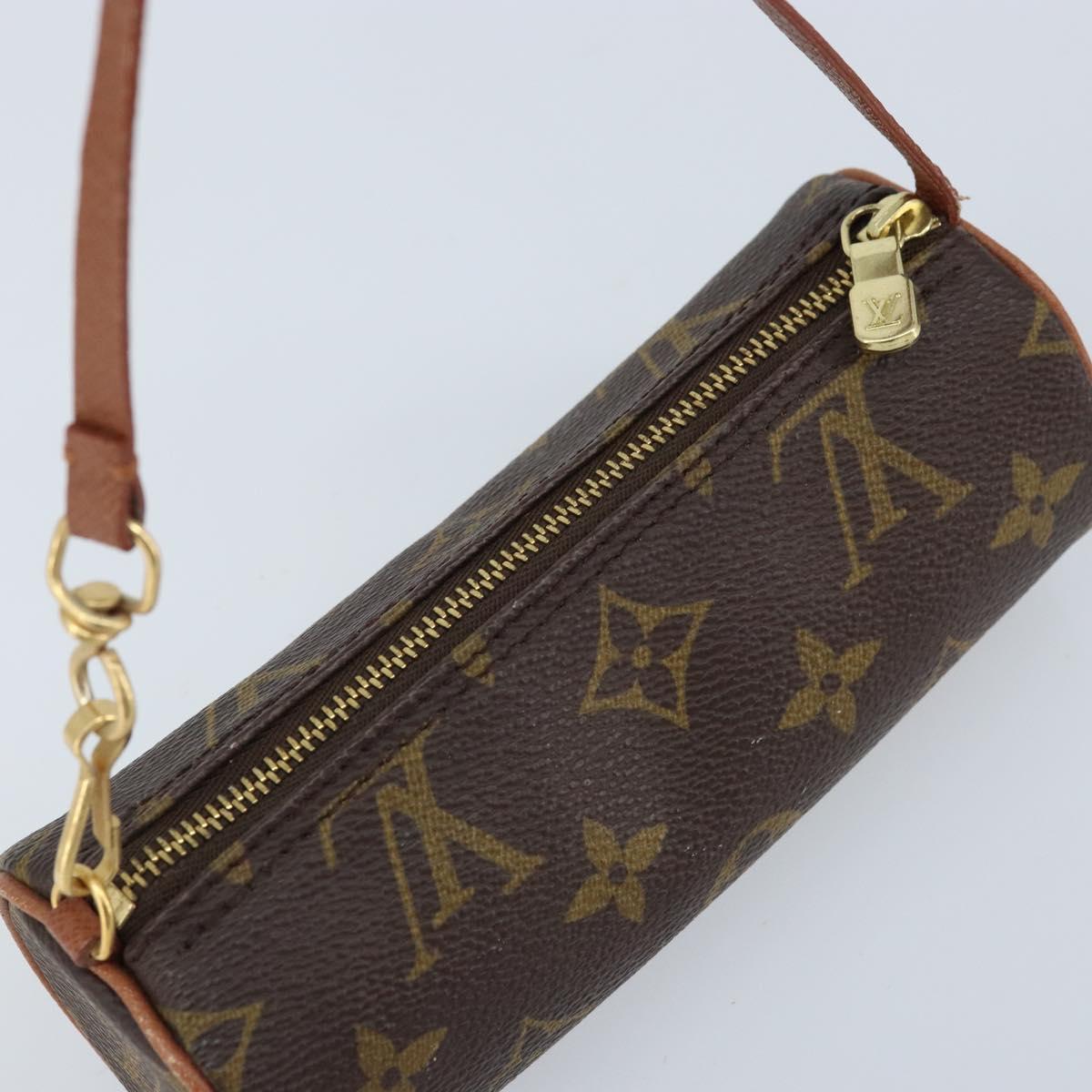 LOUIS VUITTON Monogram Papillon Pouch LV Auth 166260A