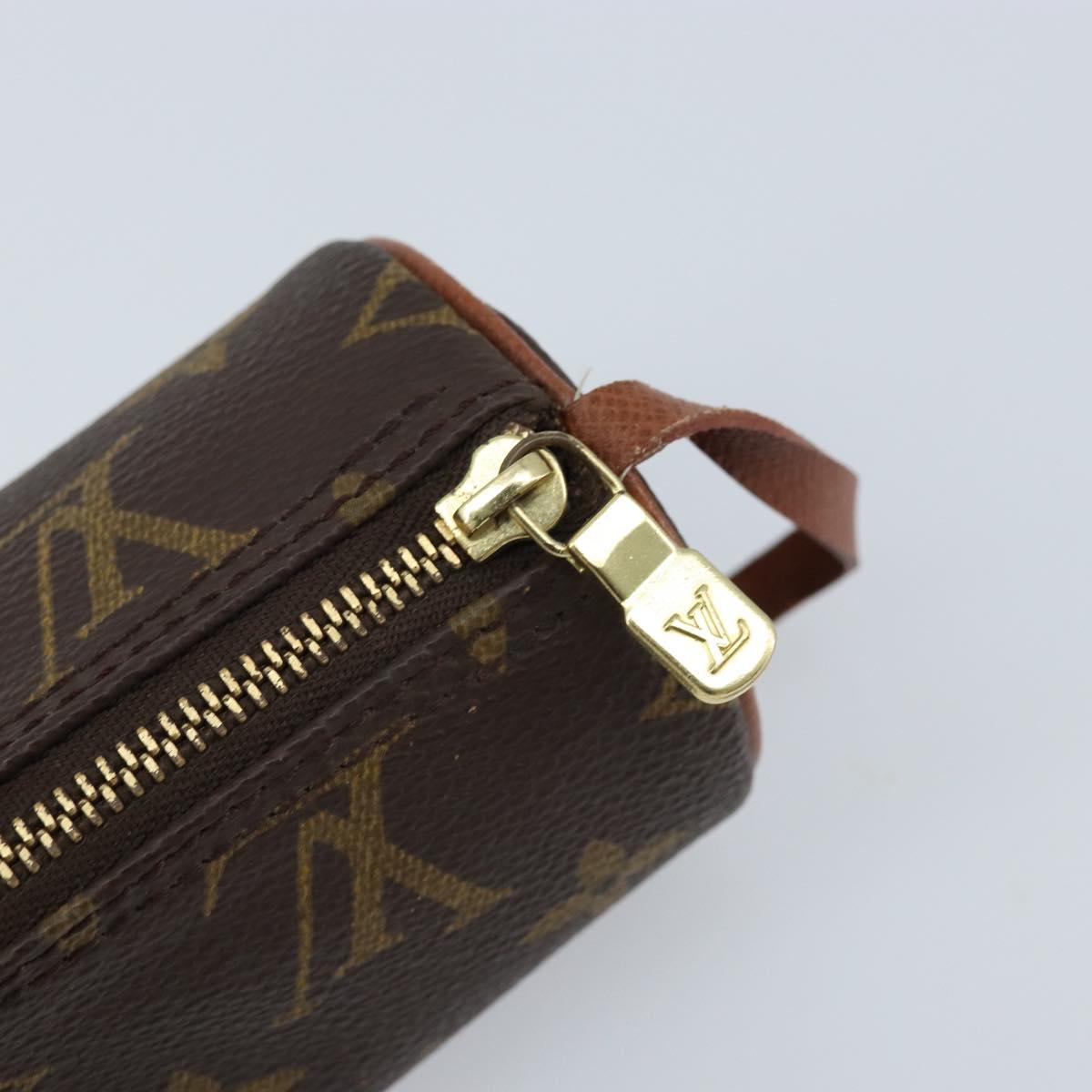LOUIS VUITTON Monogram Papillon Pouch LV Auth 166261A