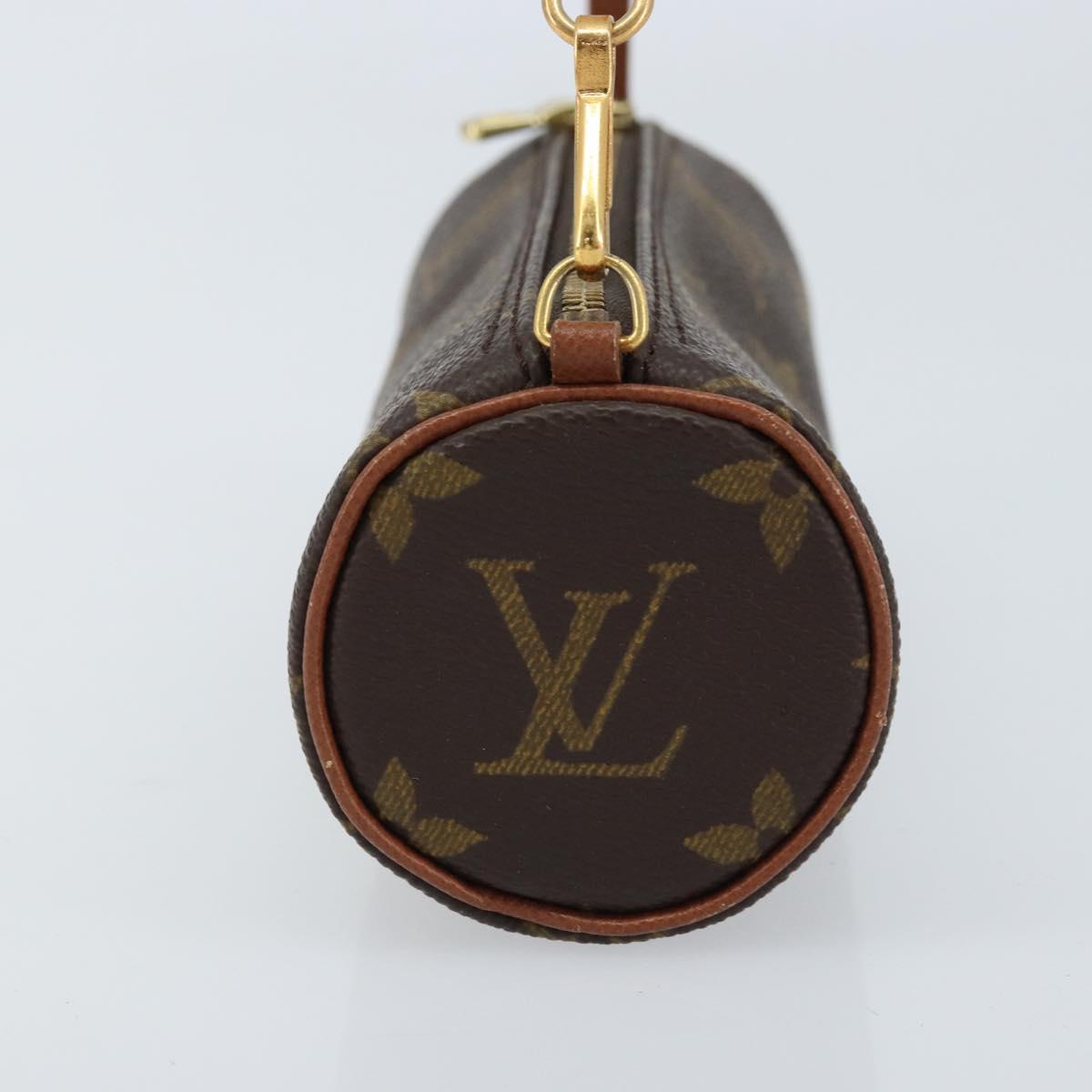 LOUIS VUITTON Monogram Papillon Pouch LV Auth 166261A