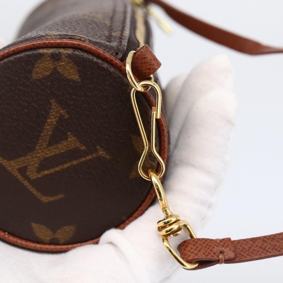 LOUIS VUITTON Monogram Papillon Pouch LV Auth 166262V
