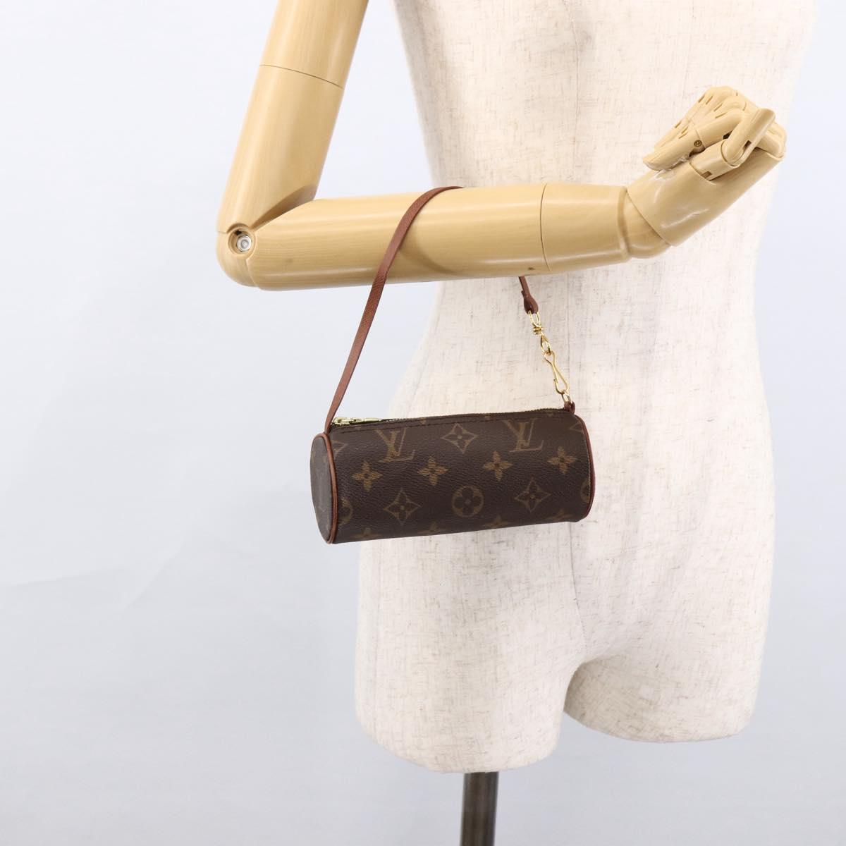 LOUIS VUITTON Monogram Papillon Pouch LV Auth 166262V