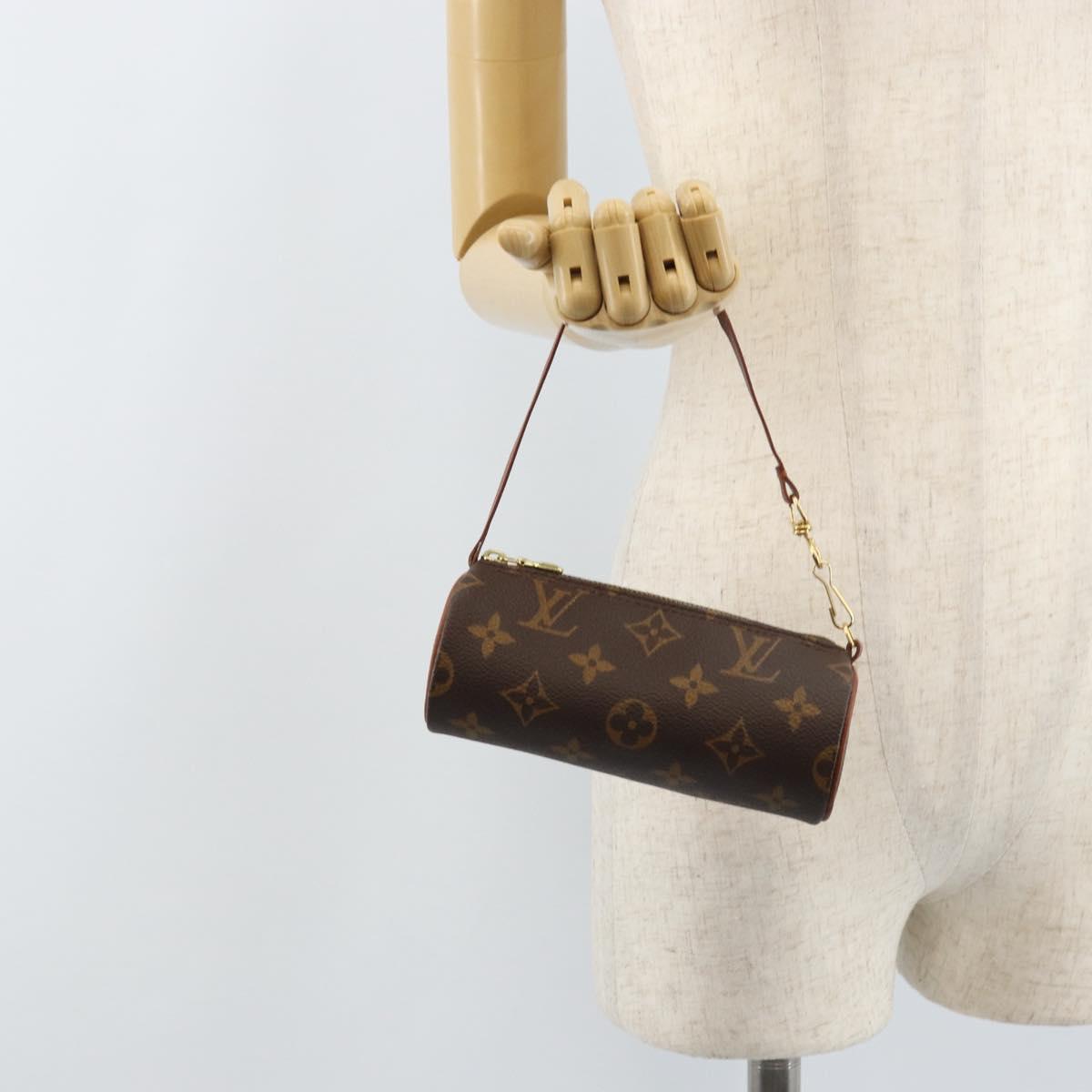 LOUIS VUITTON Monogram Papillon Pouch LV Auth 166263V