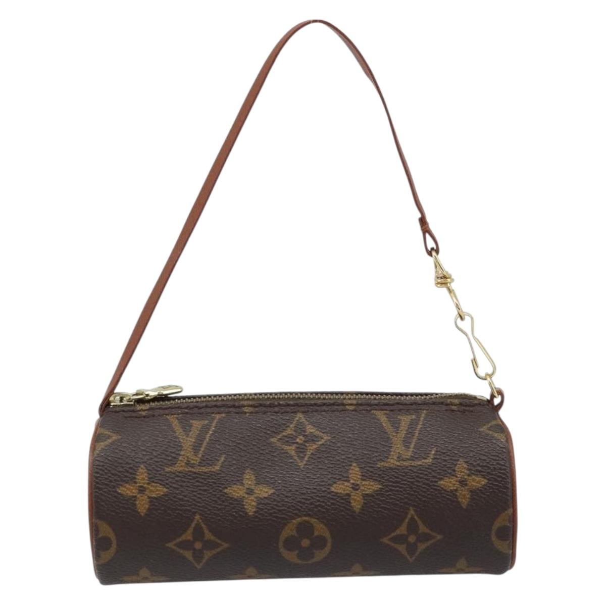 LOUIS VUITTON Monogram Papillon Pouch LV Auth 166263V