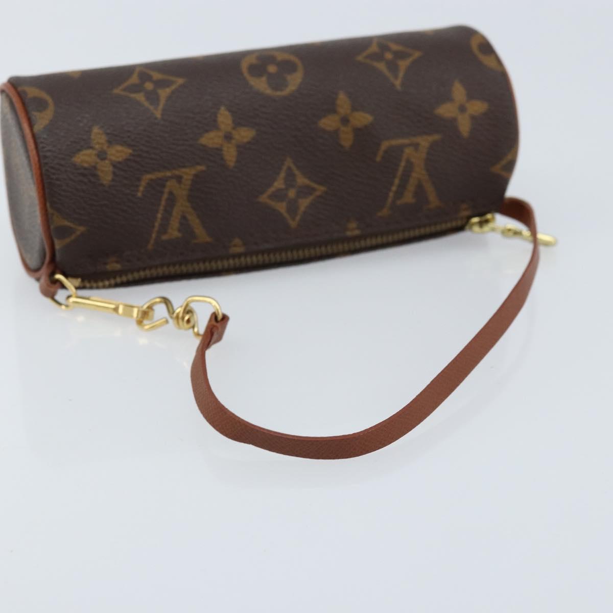 LOUIS VUITTON Monogram Papillon Pouch LV Auth 166263V