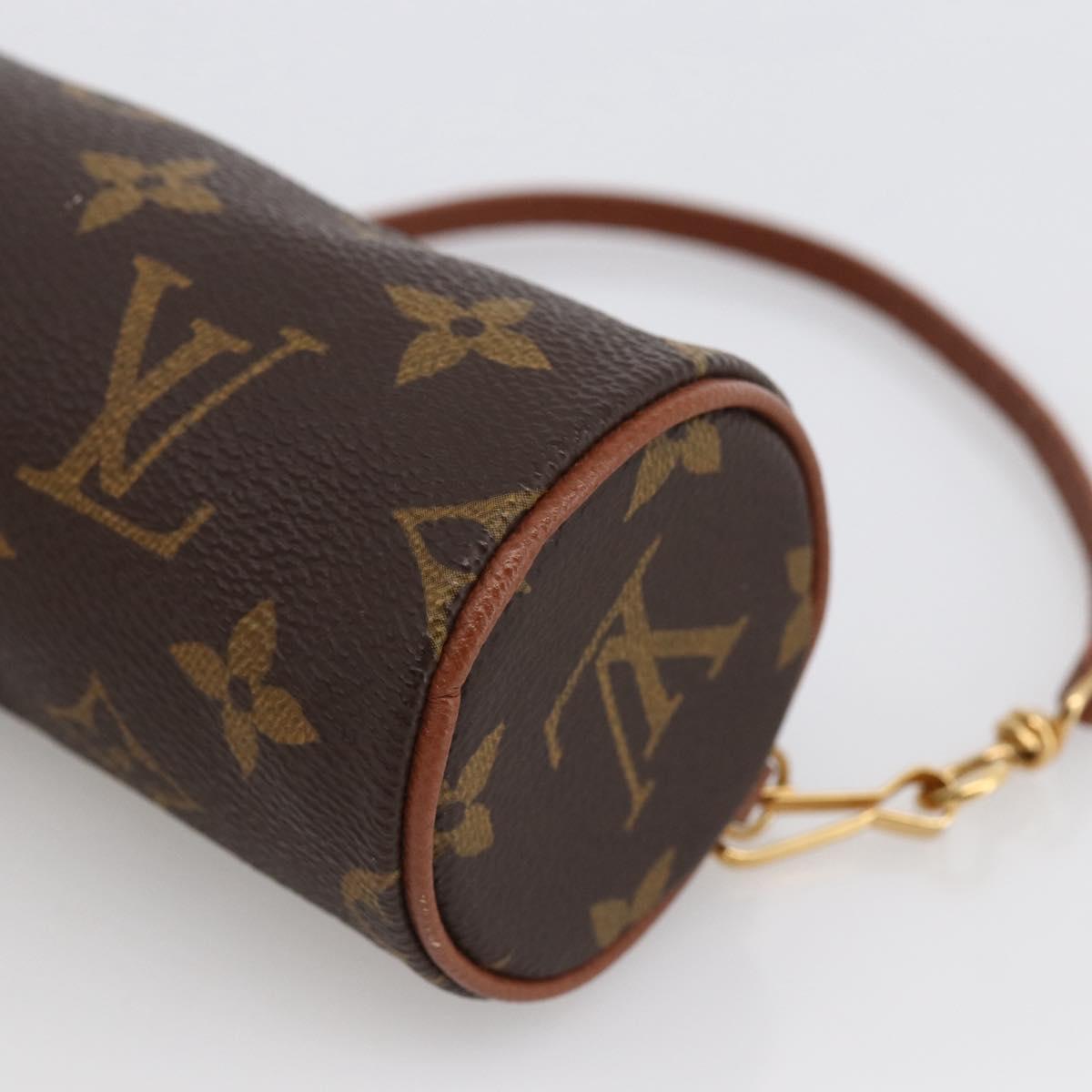 LOUIS VUITTON Monogram Papillon Pouch LV Auth 166264A