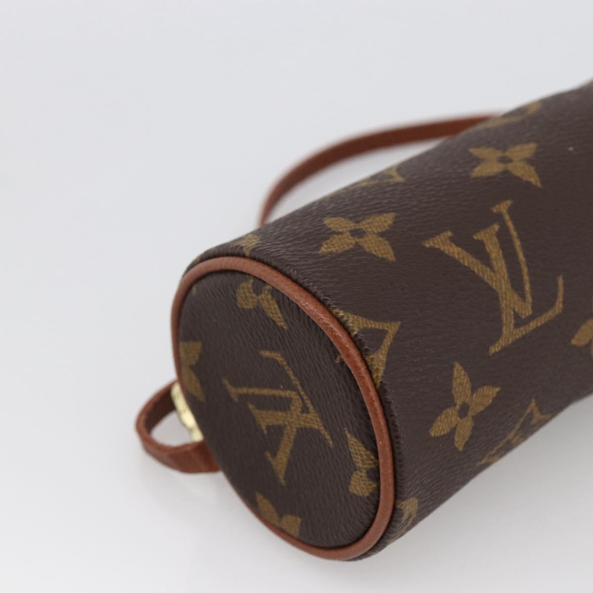 LOUIS VUITTON Monogram Papillon Pouch LV Auth 166264A