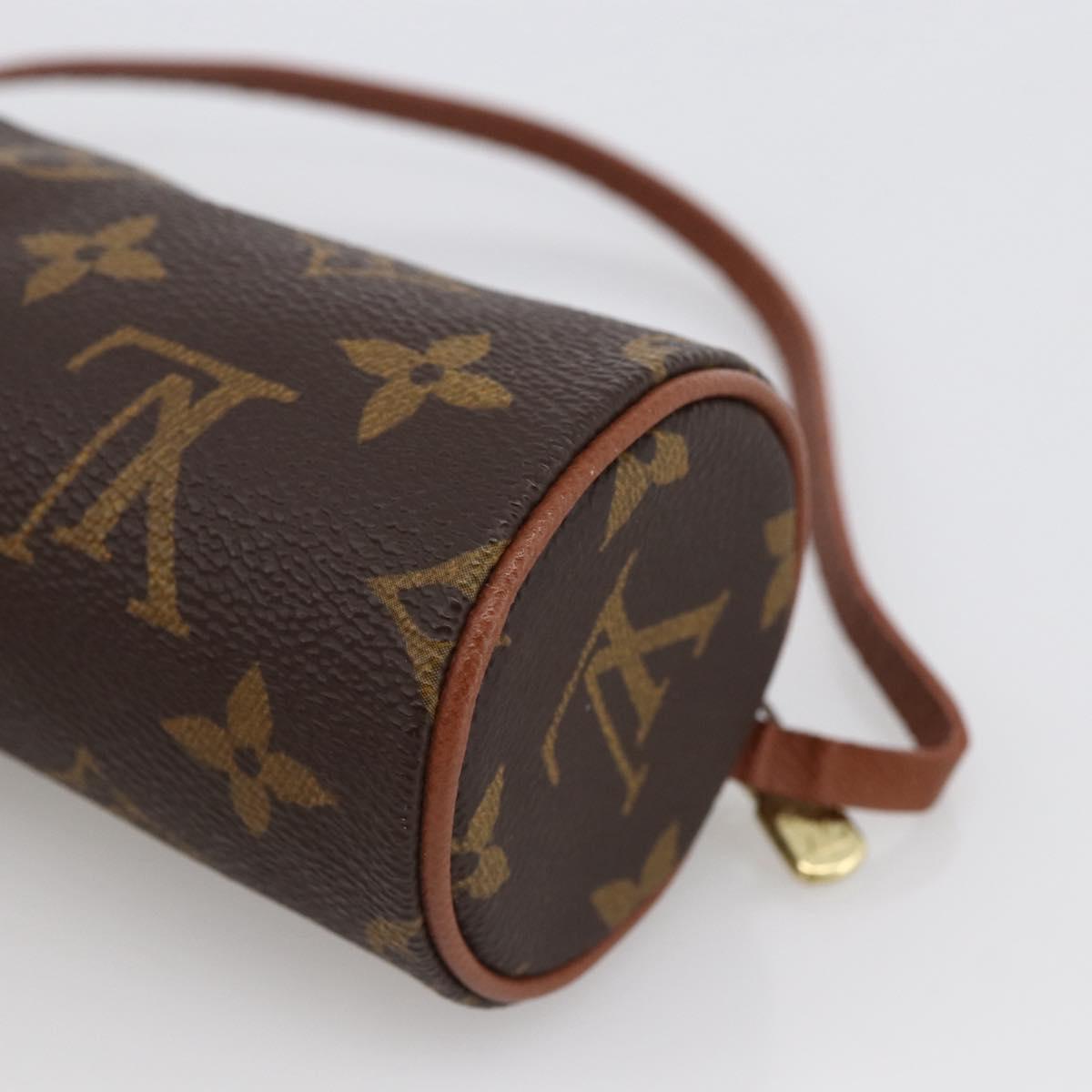 LOUIS VUITTON Monogram Papillon Pouch LV Auth 166264A