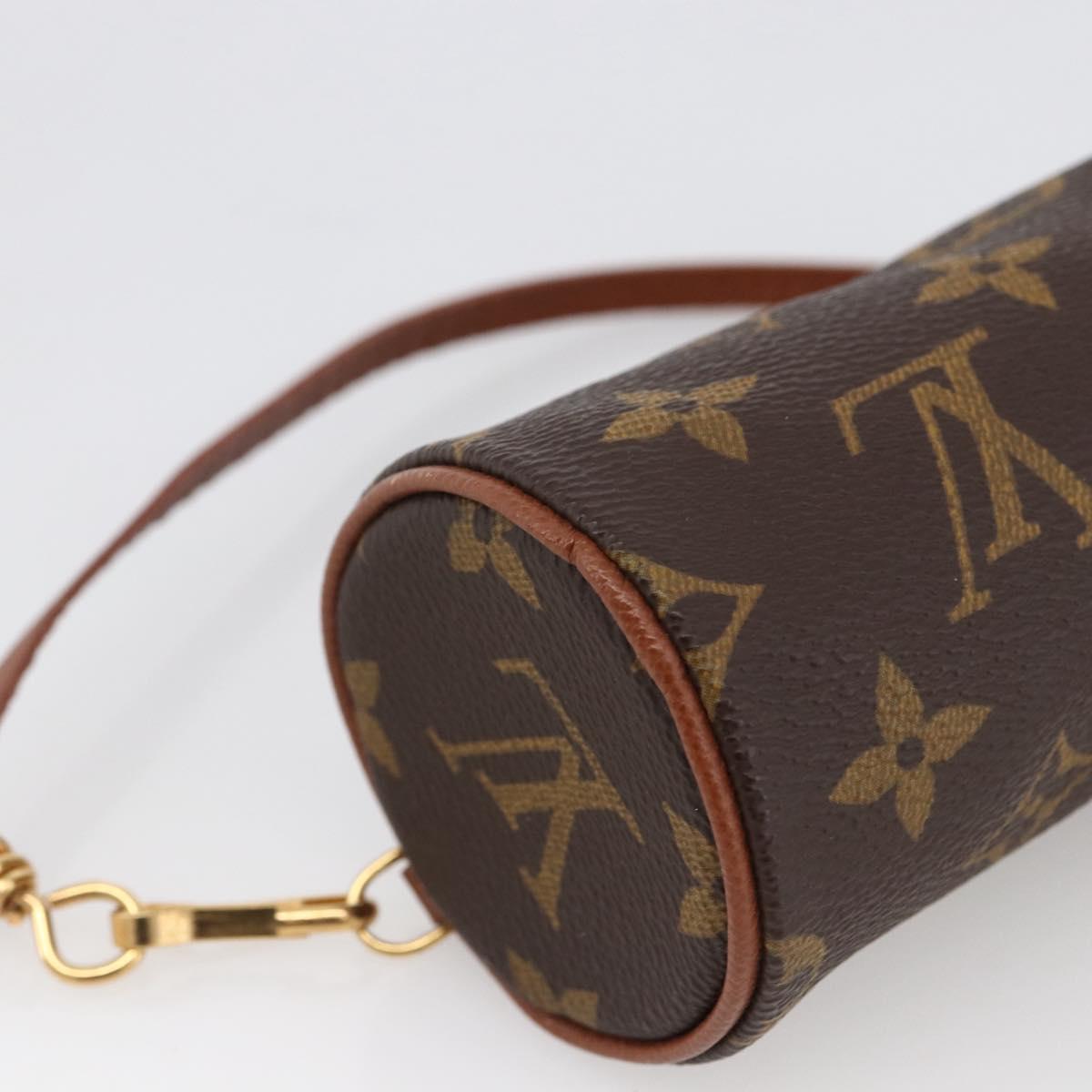 LOUIS VUITTON Monogram Papillon Pouch LV Auth 166264A