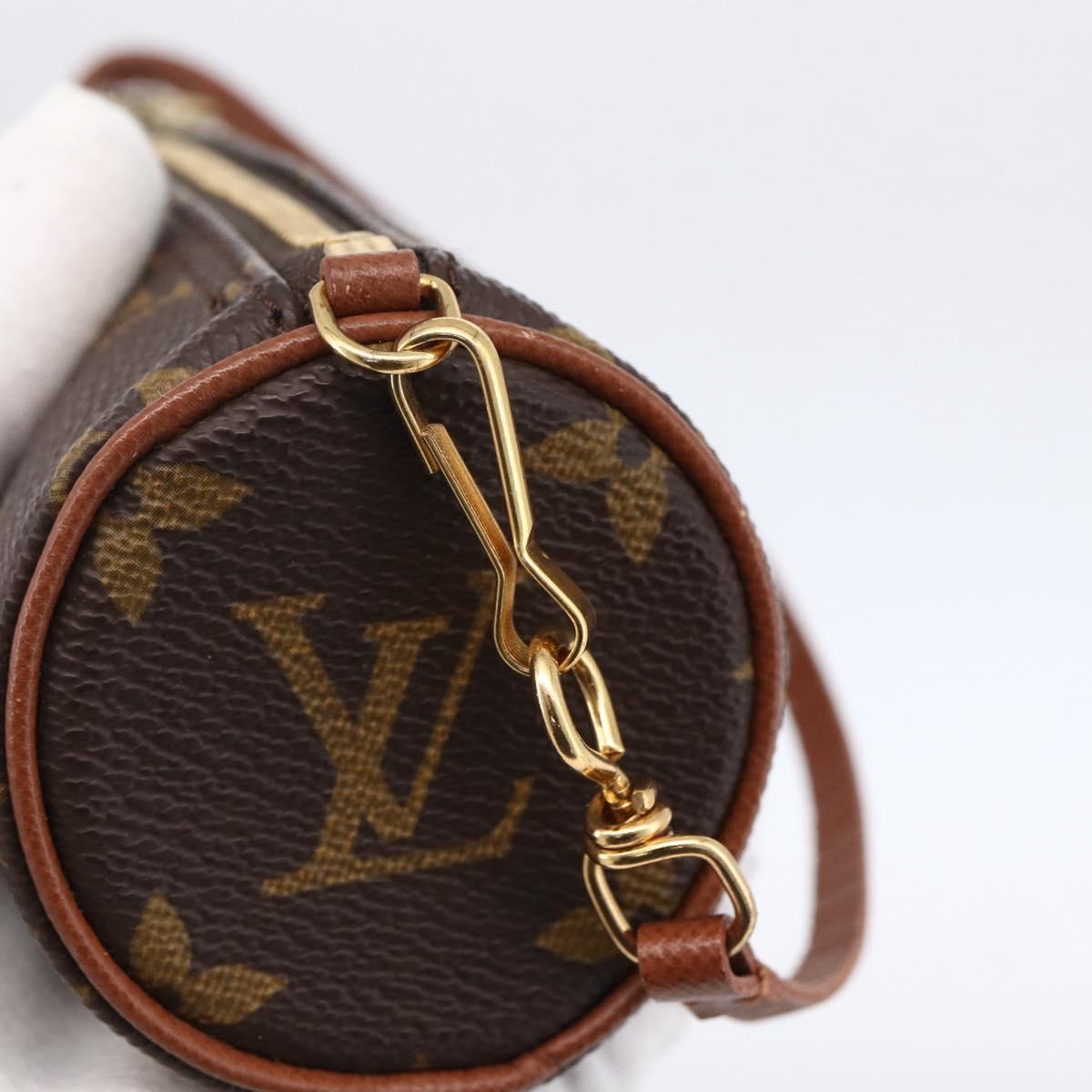 LOUIS VUITTON Monogram Papillon Pouch LV Auth 166264A