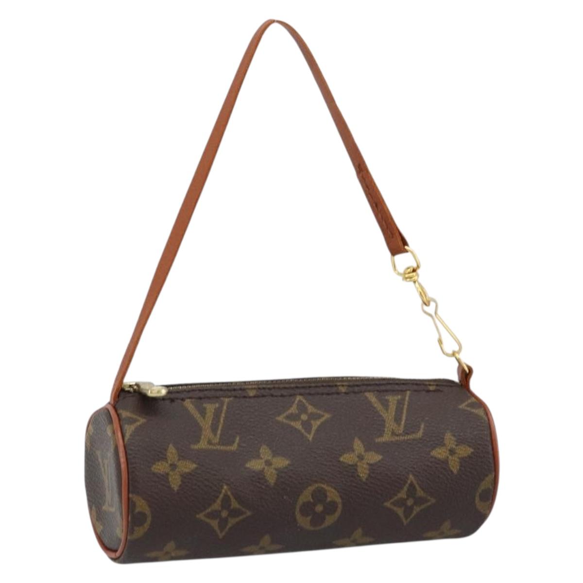 LOUIS VUITTON Monogram Papillon Pouch LV Auth 166265V