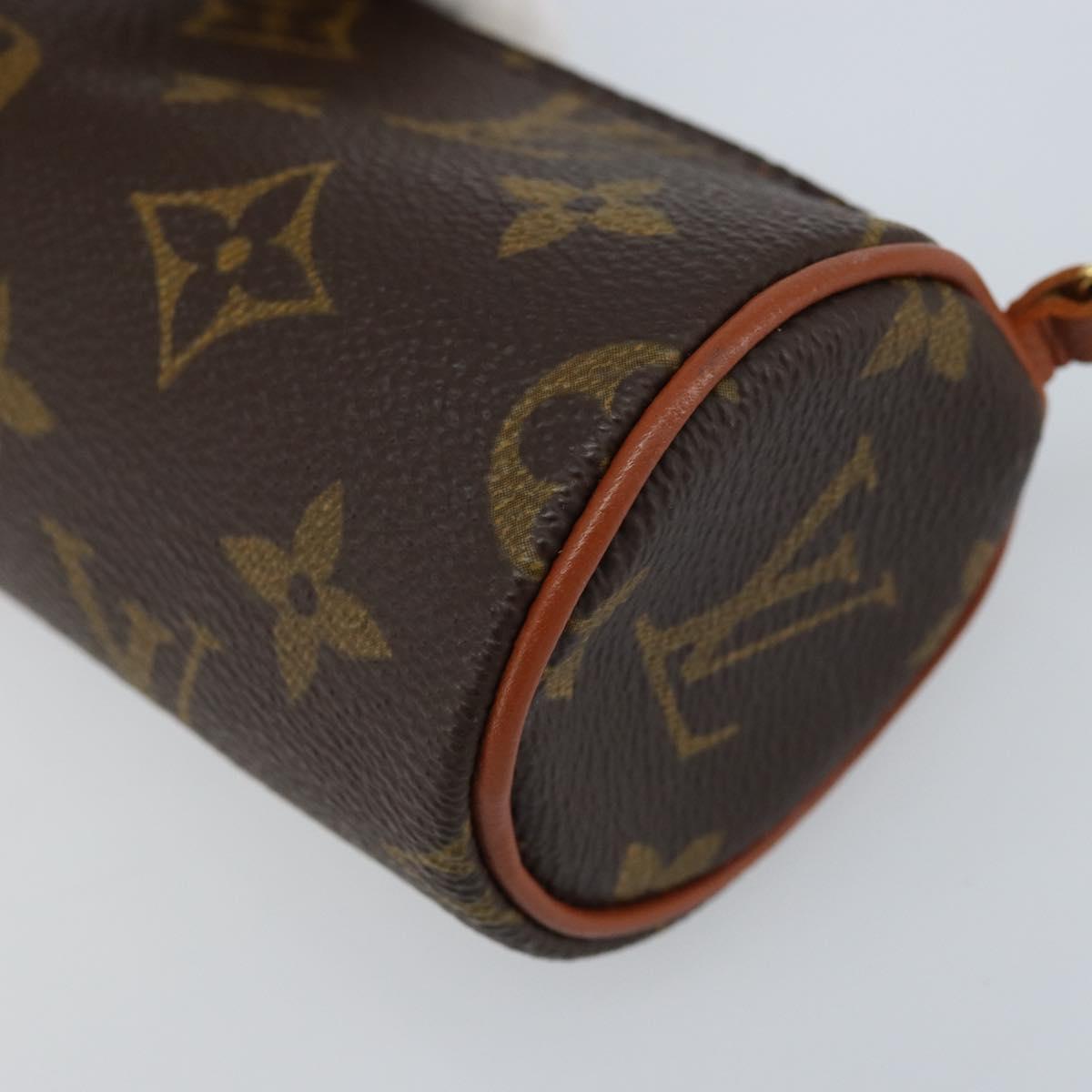 LOUIS VUITTON Monogram Papillon Pouch LV Auth 166265V
