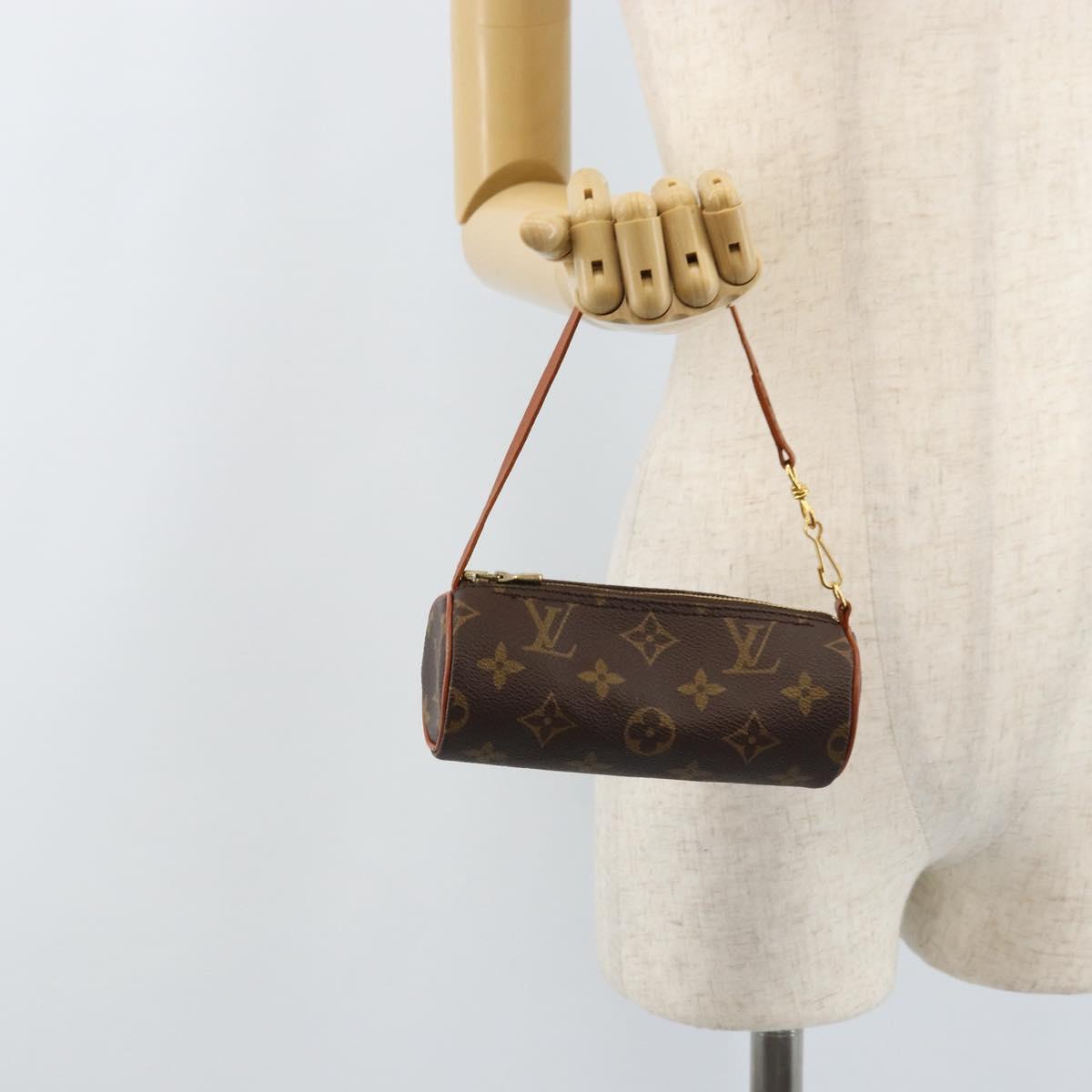 LOUIS VUITTON Monogram Papillon Pouch LV Auth 166265V