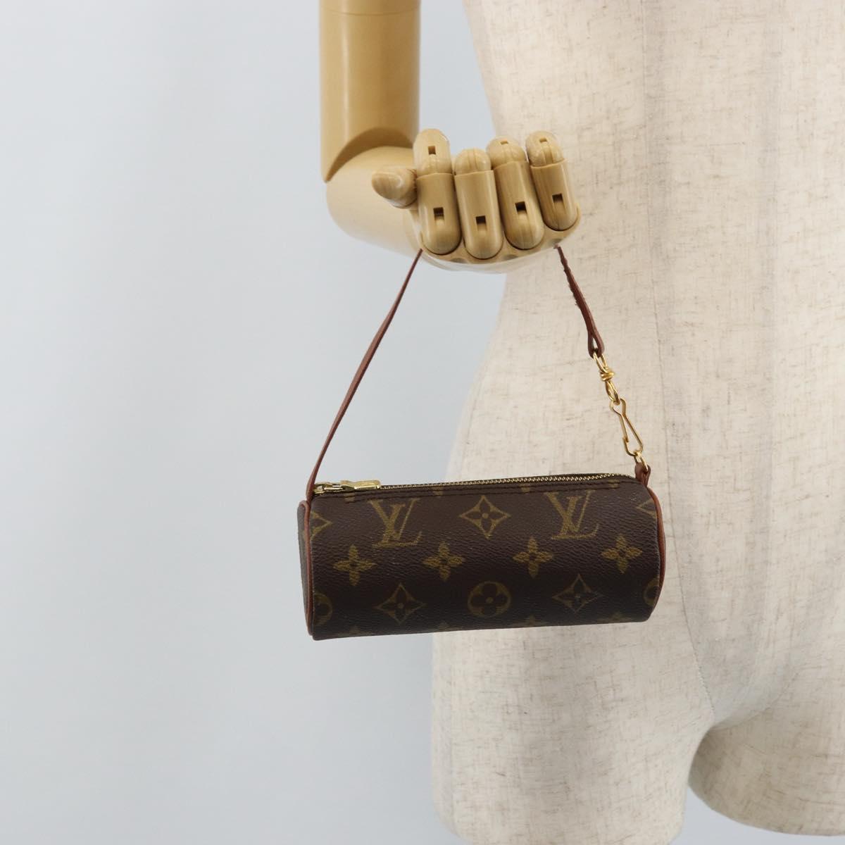 LOUIS VUITTON Monogram Papillon Pouch LV Auth 166266V