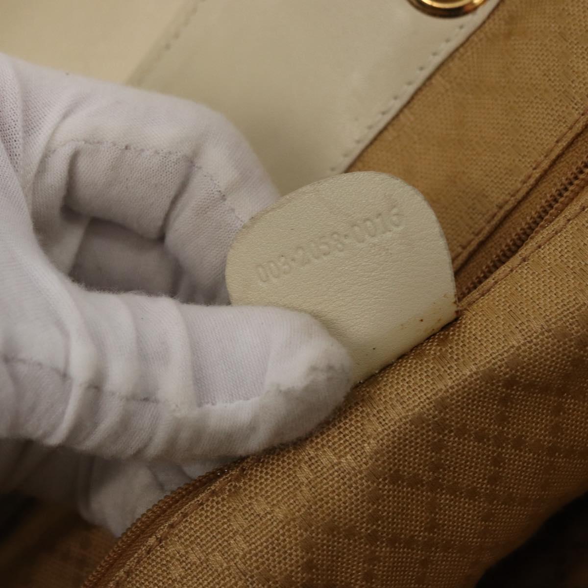 GUCCI Bamboo Backpack Leather Ivory Gold 003 2058 0016 Auth 166281