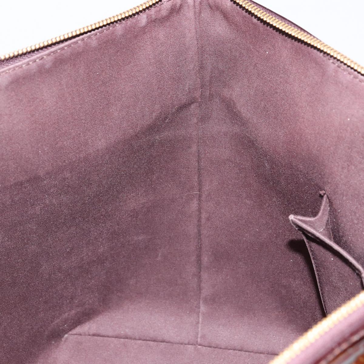 LOUIS VUITTON Monogram Vernis Bellevue GM Tote Bag Amarante M93589 Auth 166294