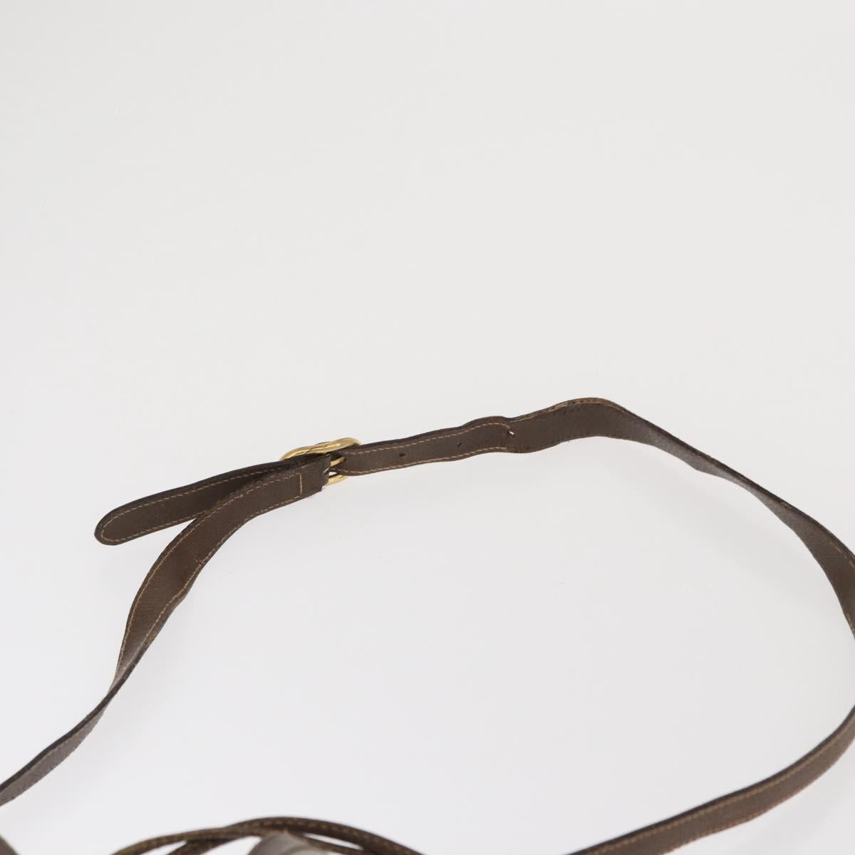 GUCCI GG Supreme Web Sherry Line Bag PVC Beige Gold 164 02 085 Auth 166308