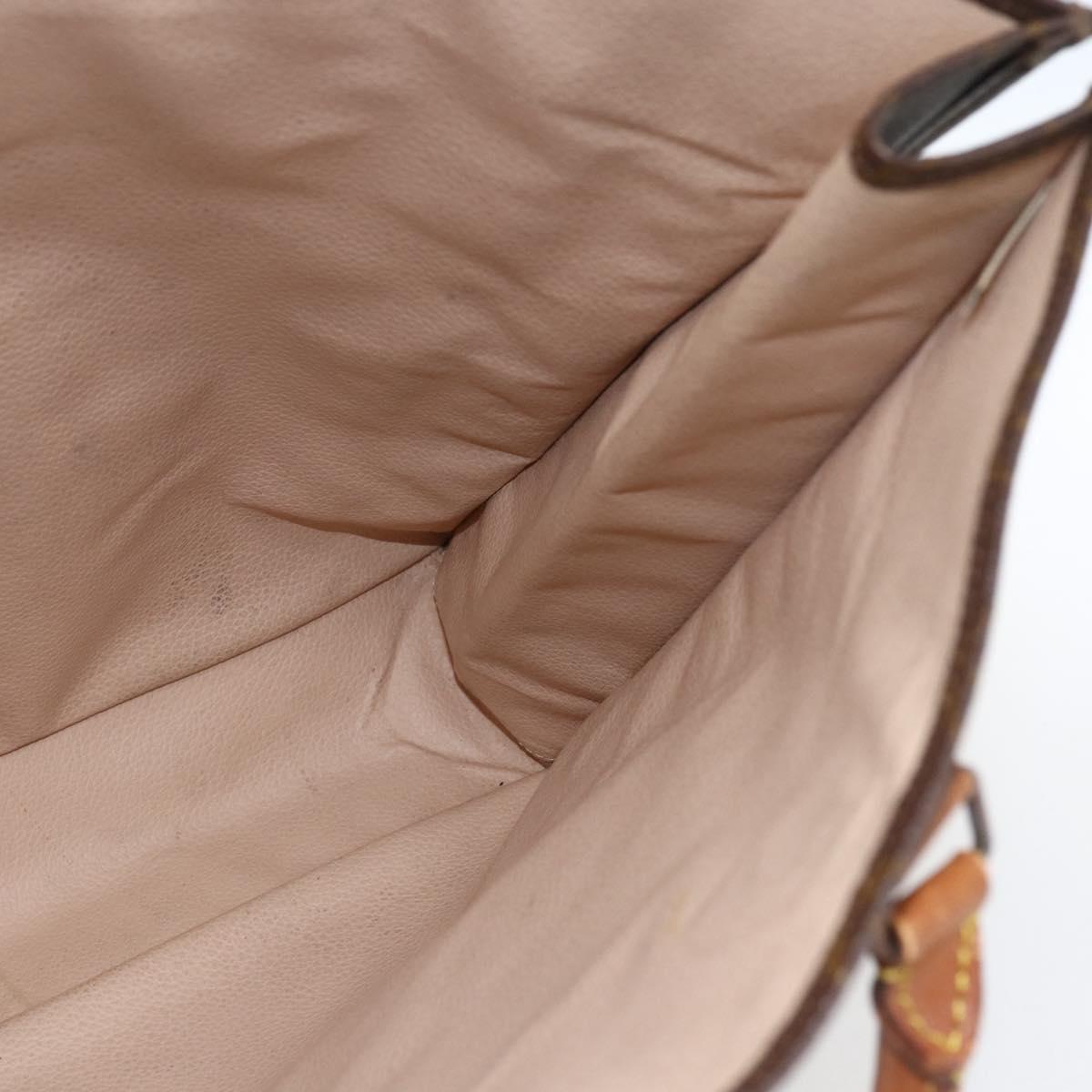 LOUIS VUITTON Monogram Sac Plat Hand Bag M51140 LV Auth 166309