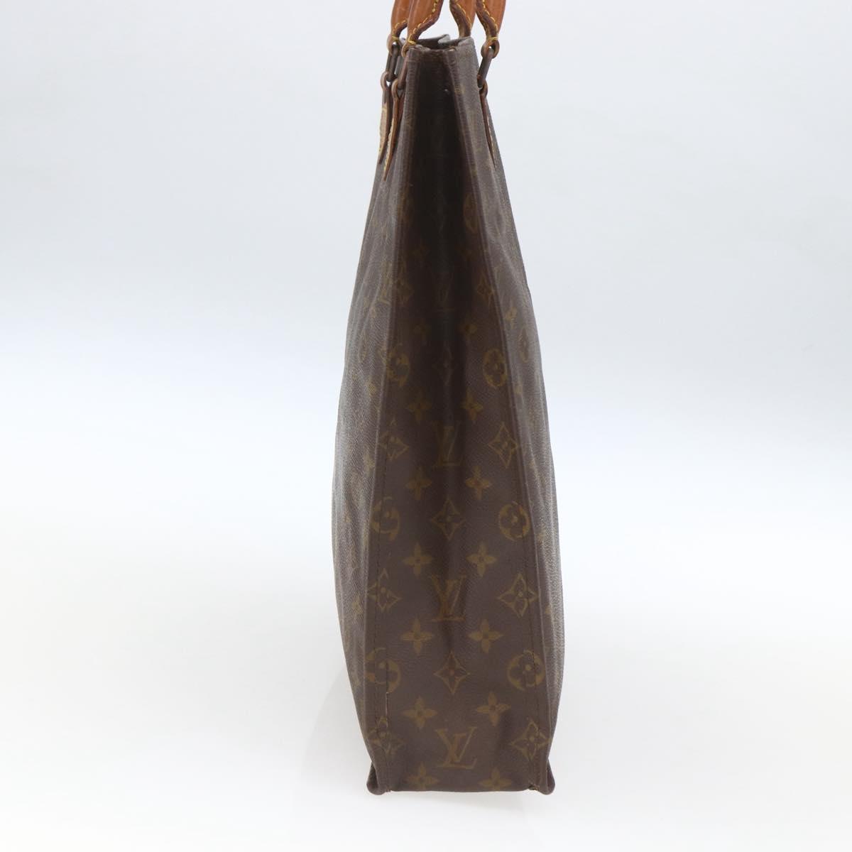 LOUIS VUITTON Monogram Sac Plat Hand Bag M51140 LV Auth 166309
