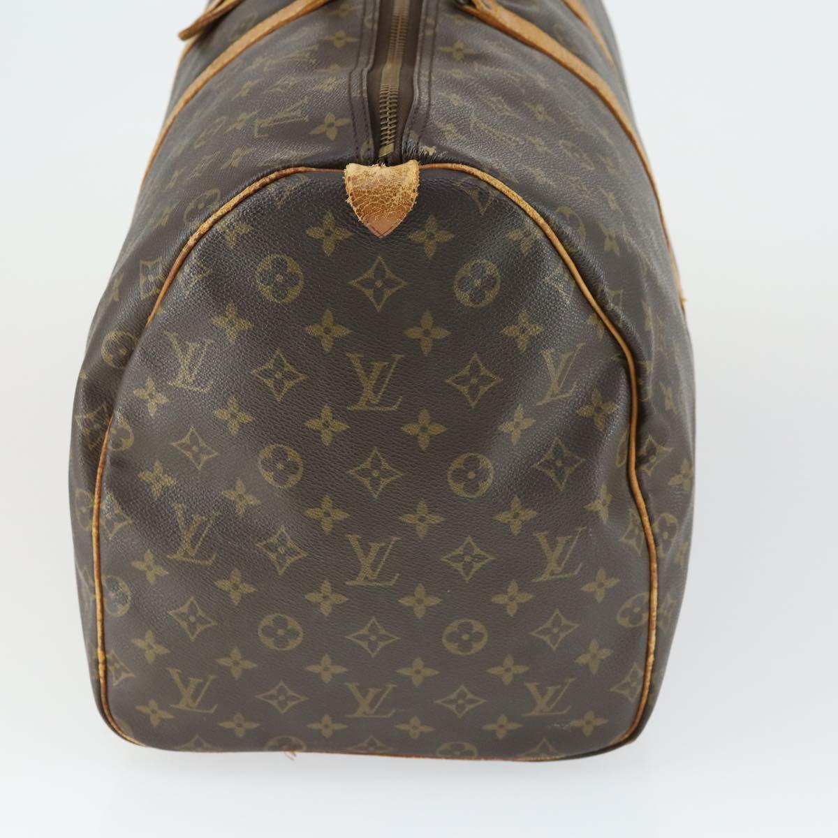 LOUIS VUITTON Monogram Keepall 55 Boston Bag M41424 LV Auth 166310