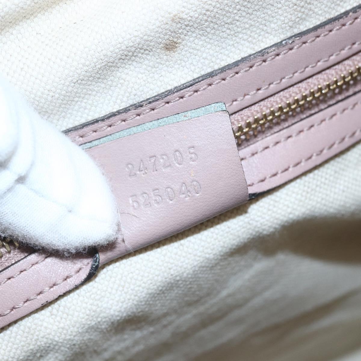 GUCCI GG Canvas Boston Bag 2way Beige gold 247205 Auth 166316
