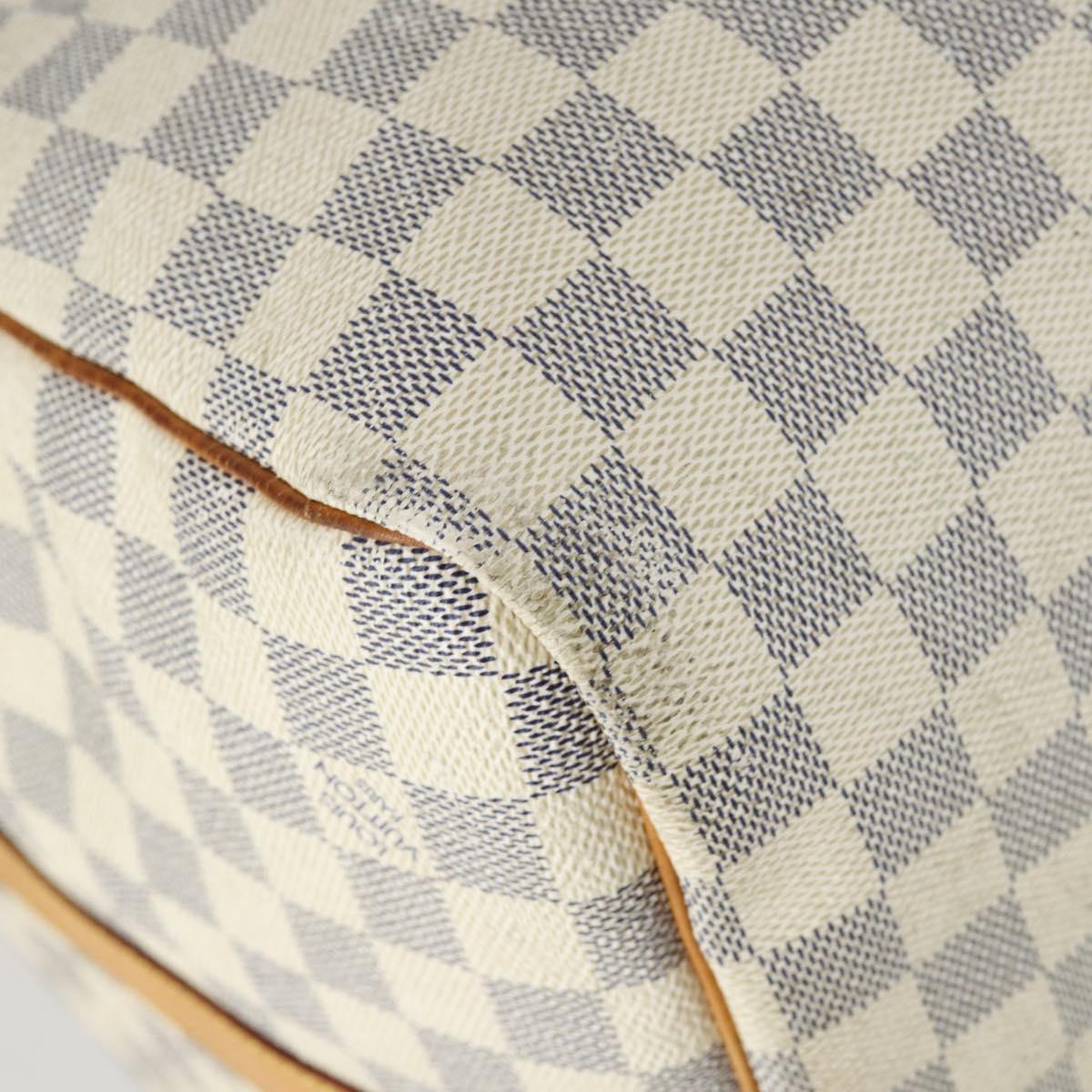 LOUIS VUITTON Damier Azur Keepall Bandouliere 55 Boston Bag N41429 Auth 166321