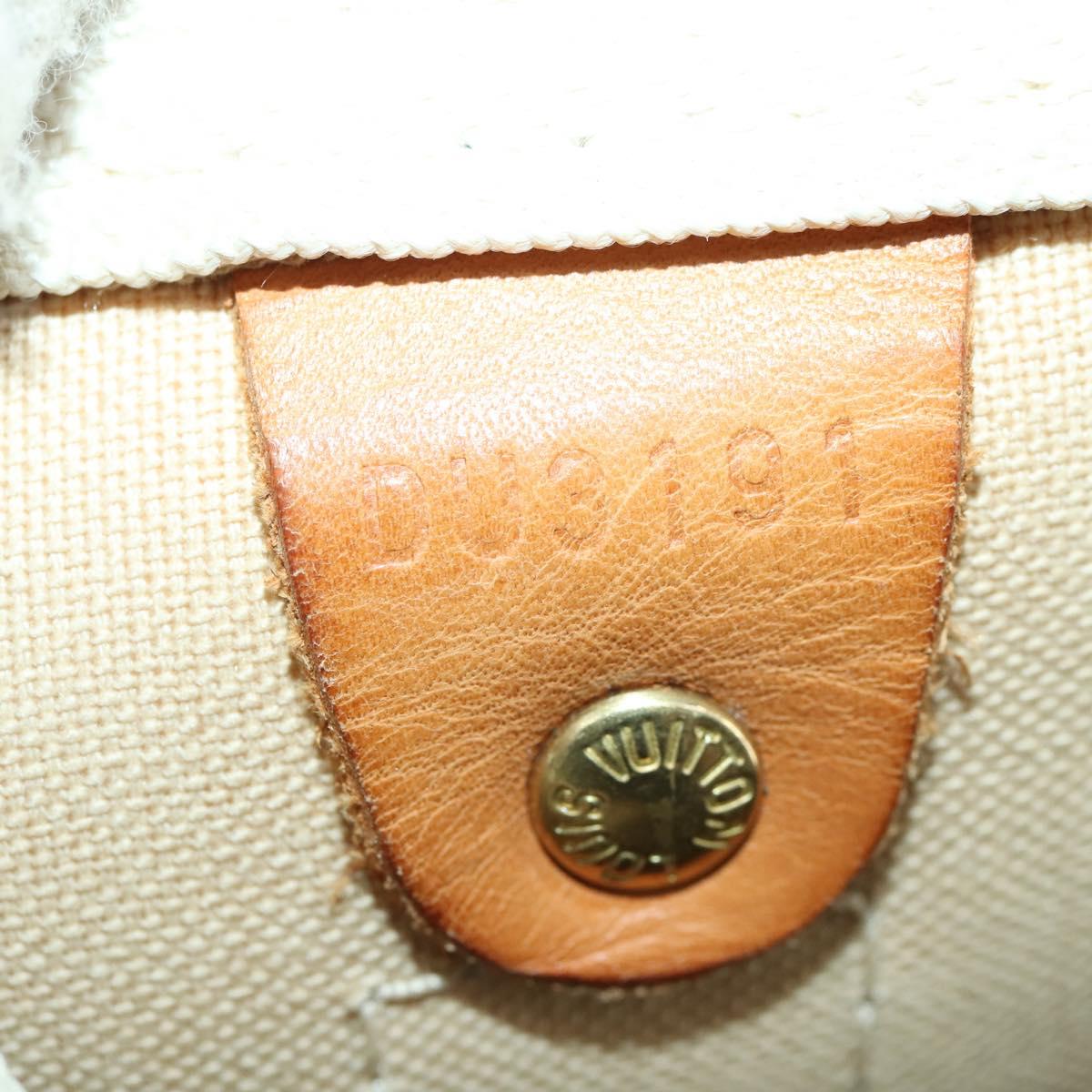 LOUIS VUITTON Damier Azur Keepall Bandouliere 55 Boston Bag N41429 Auth 166321