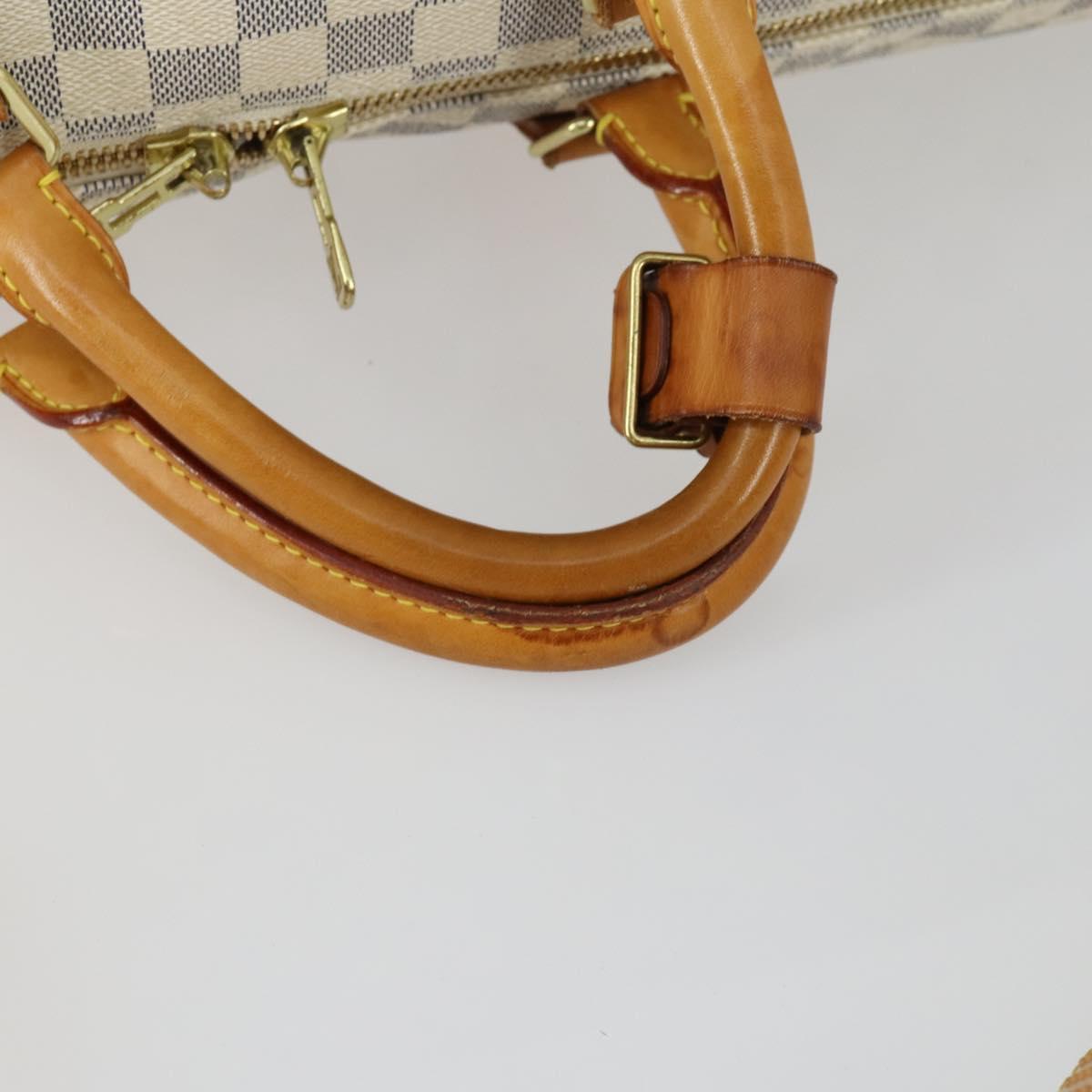 LOUIS VUITTON Damier Azur Keepall Bandouliere 55 Boston Bag N41429 Auth 166321