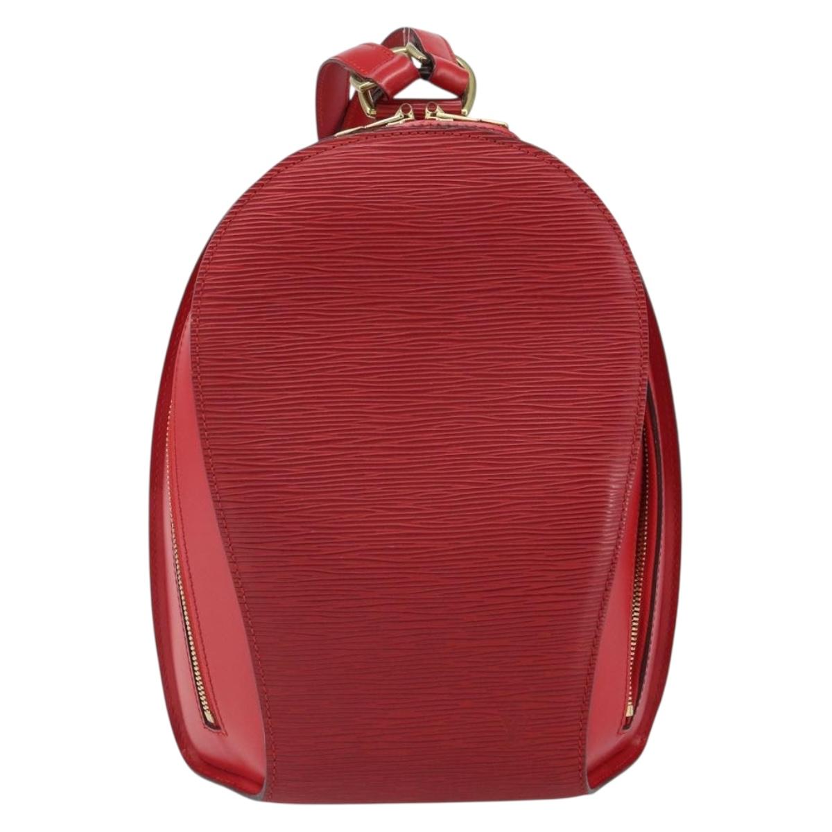 LOUIS VUITTON Epi Mabillon Backpack Castilian Red M52237 LV Auth 166325