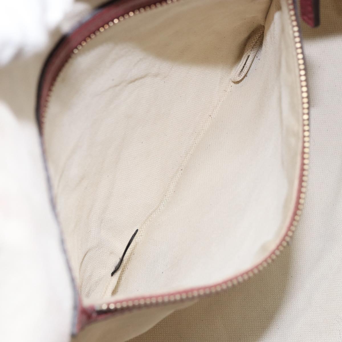 GUCCI GG Implementation Boston Bag PVC Gold Pink 193603 Auth 166330