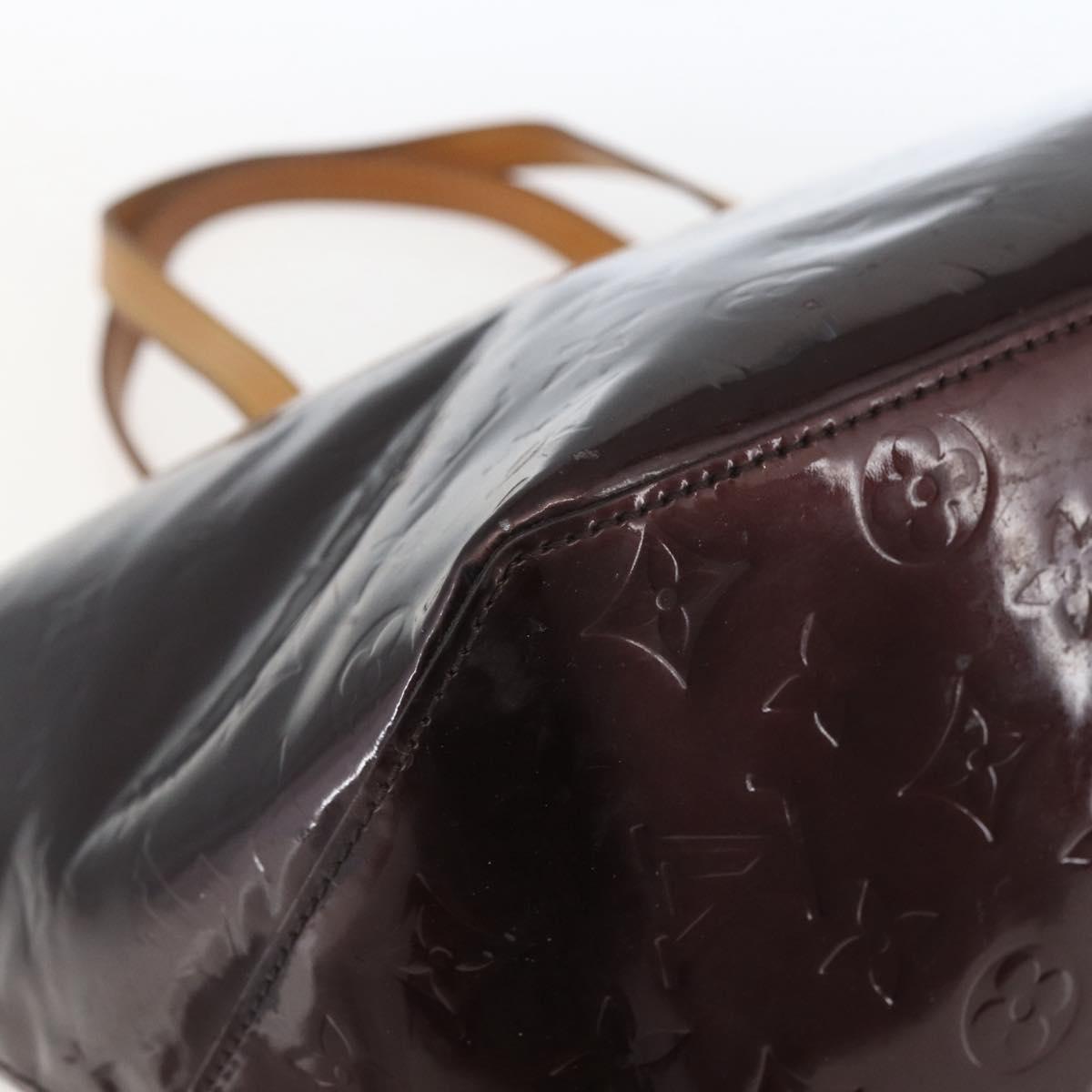 LOUIS VUITTON Monogram Vernis Bellevue GM Tote Bag Amarante M93589 Auth 166335
