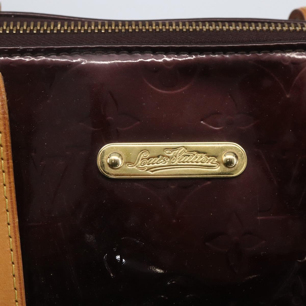 LOUIS VUITTON Monogram Vernis Bellevue GM Tote Bag Amarante M93589 Auth 166335
