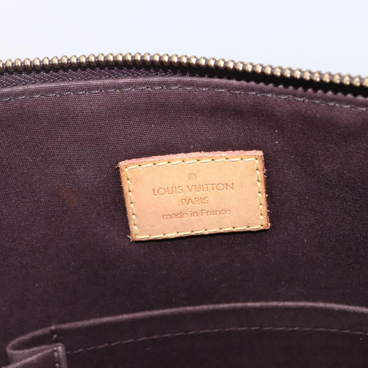 LOUIS VUITTON Monogram Vernis Bellevue GM Tote Bag Amarante M93589 Auth 166335