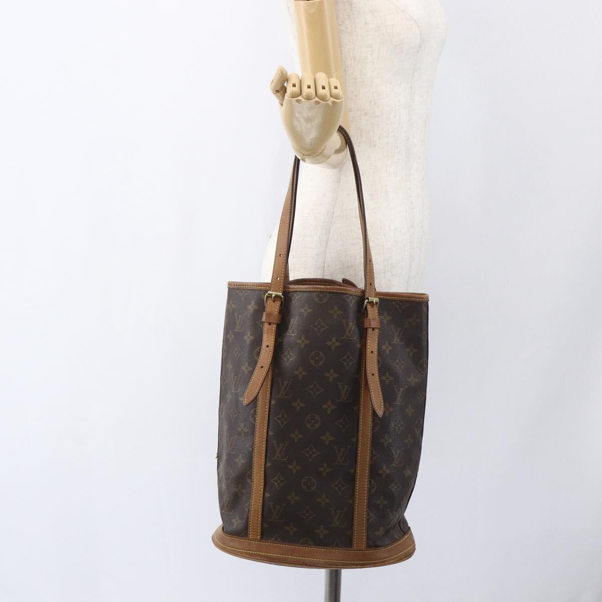 LOUIS VUITTON Monogram Bucket GM Shoulder Bag M42236 LV Auth 166339