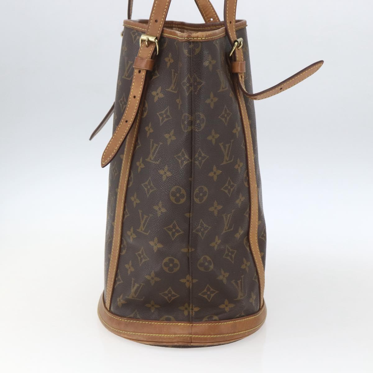 LOUIS VUITTON Monogram Bucket GM Shoulder Bag M42236 LV Auth 166339