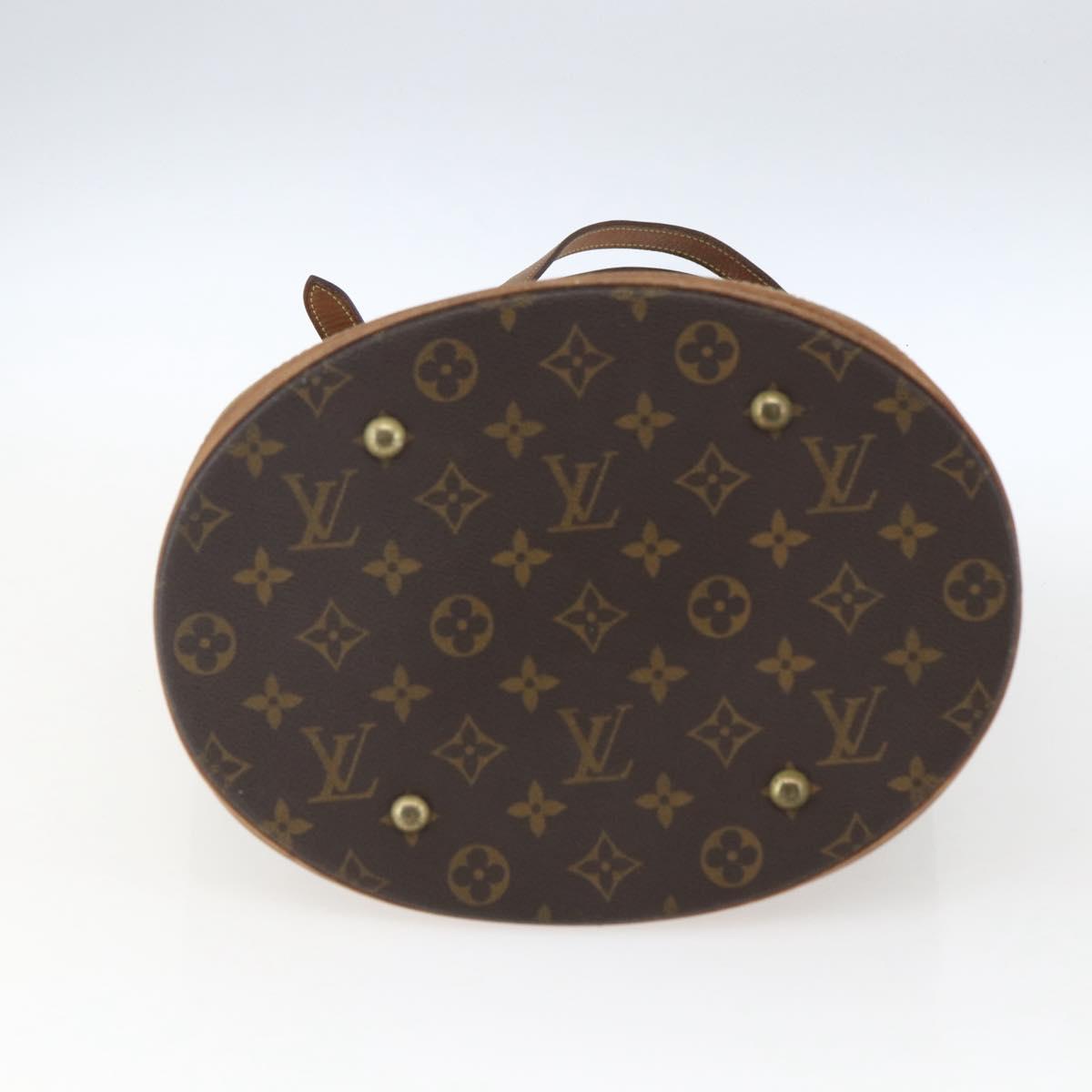 LOUIS VUITTON Monogram Bucket GM Shoulder Bag M42236 LV Auth 166339