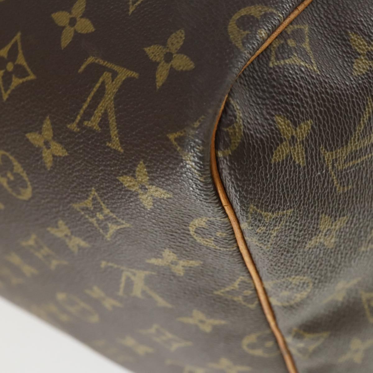 LOUIS VUITTON Monogram Keepall 55 Boston Bag M41424 LV Auth 166341