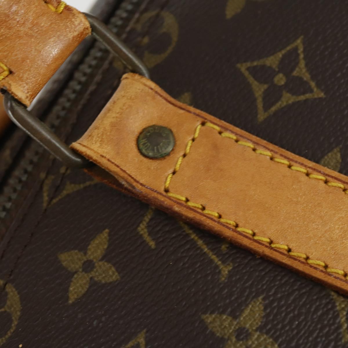 LOUIS VUITTON Monogram Keepall 55 Boston Bag M41424 LV Auth 166341