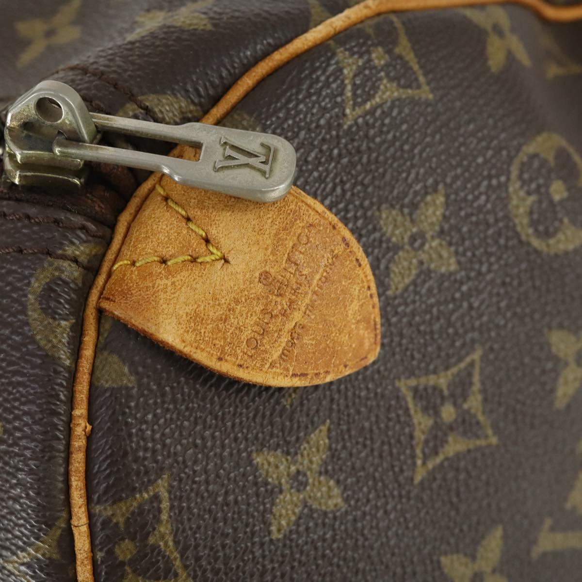 LOUIS VUITTON Monogram Keepall 55 Boston Bag M41424 LV Auth 166341