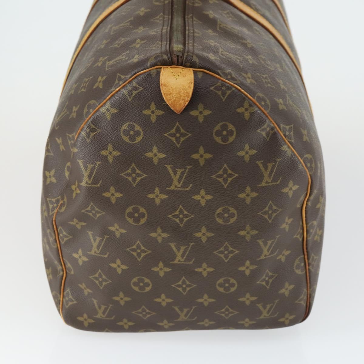 LOUIS VUITTON Monogram Keepall 55 Boston Bag M41424 LV Auth 166341