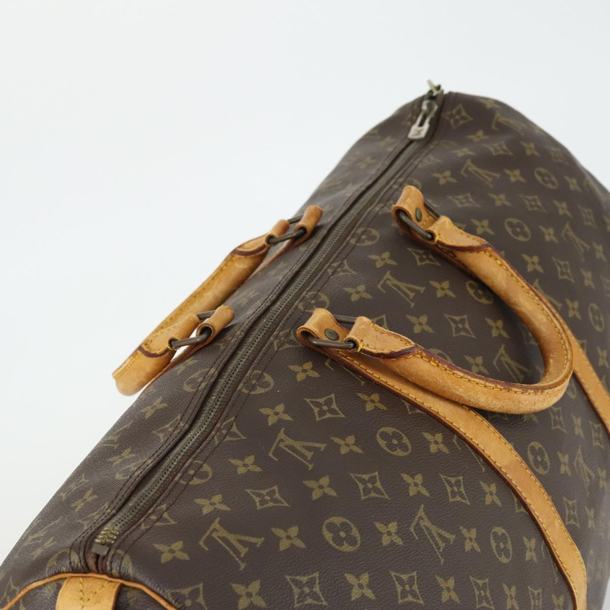 LOUIS VUITTON Monogram Keepall 55 Boston Bag M41424 LV Auth 166341