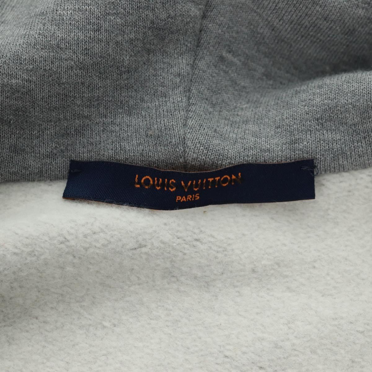 LOUIS VUITTON Parker RM2-222M UYR HNY24W Jacket Cotton Gray LV Auth 166359M