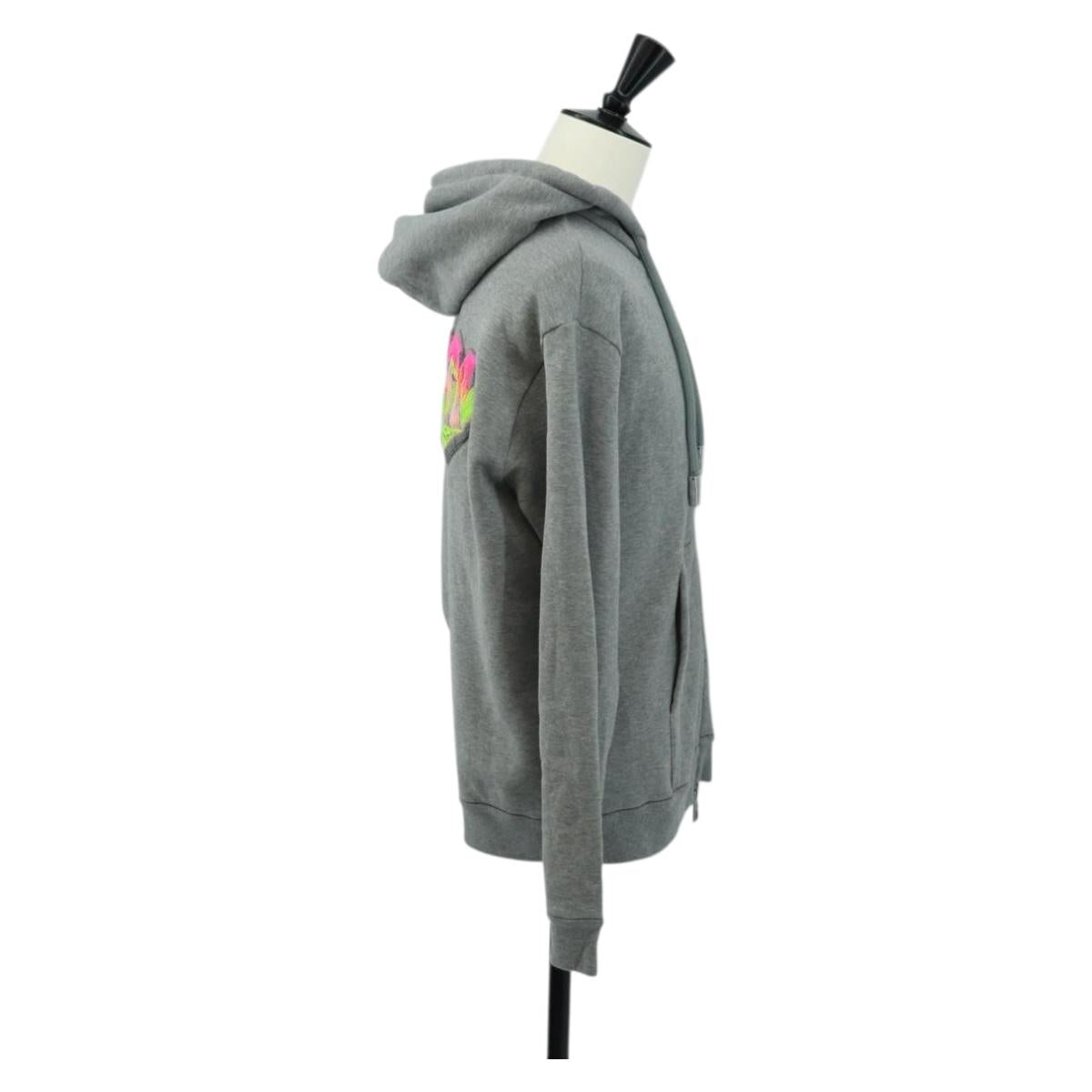 LOUIS VUITTON Parker RM2-222M UYR HNY24W Jacket Cotton Gray LV Auth 166359M